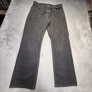 Levis 559 Jeans Mens 35x31 Black Straight Leg Denim Comfort Stretch Mid Rise